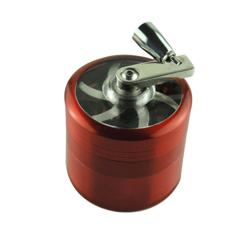 4 Piece herb grinder with handle