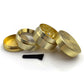 4 Piece metal herb grinder golden